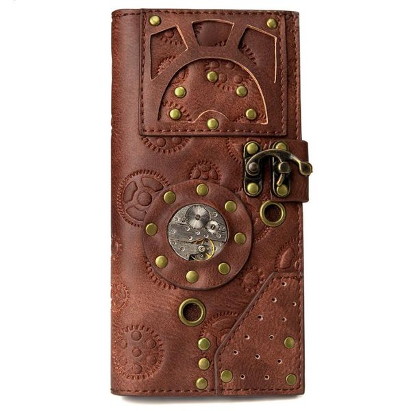 

wallets ladies wallet steam industry retro style handmade, Red;black