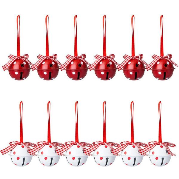 

christmas decorations jingle bells ornaments trees hanging pendant metal iron xmas gift shop bar decoration