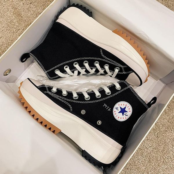 

boots colorful2021 with the same style of inner increase high black thick soled canvas shoes women