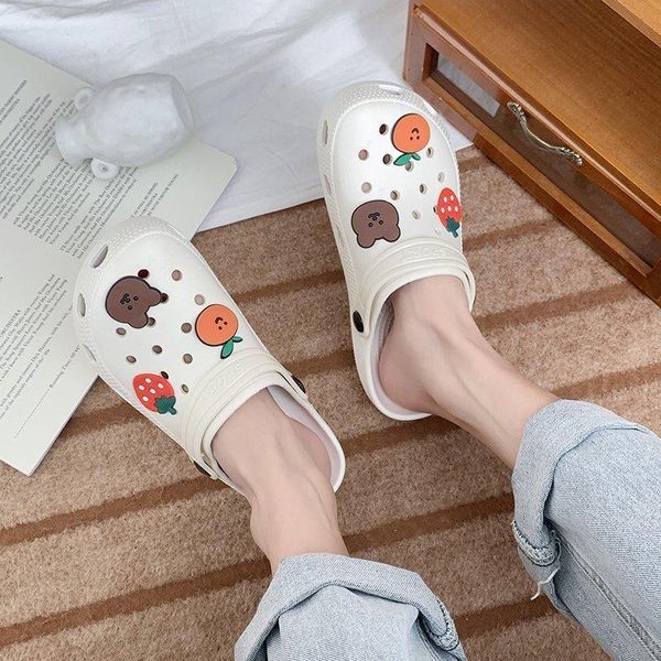 

sandals womens 2021 summer fashion hollow out breathable beach slippers flip flops eva massage, Black