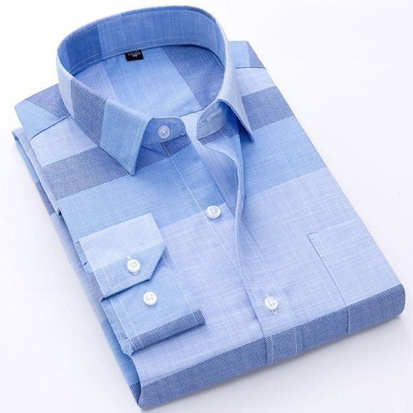 

men's dress shirts formal printed/plaid shirt long sleeve social fashion office soft quality regular fit work smart casual, White;black