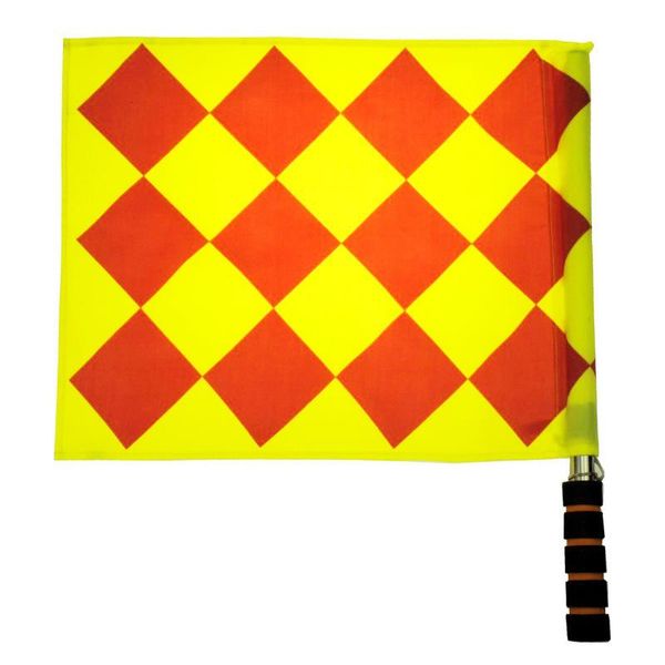 

2pcs linesman flag football referee track and field competition special command hand issuing signal back support, Black;blue