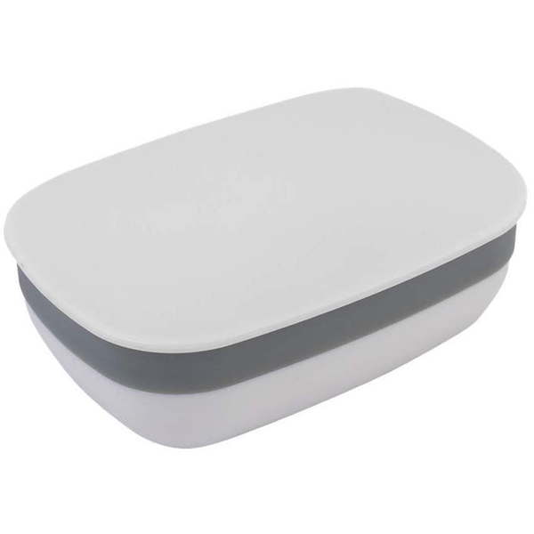 

soap dishes dish box case portable rectangular with lid plastic waterproof home travel sealed white