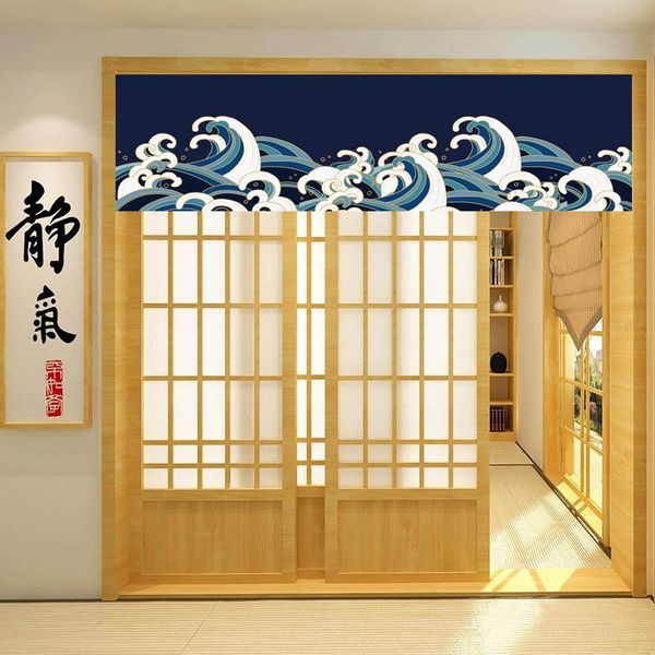 

curtain & drapes japanese style horizontal door kitchen partition izakaya head decoration short noren