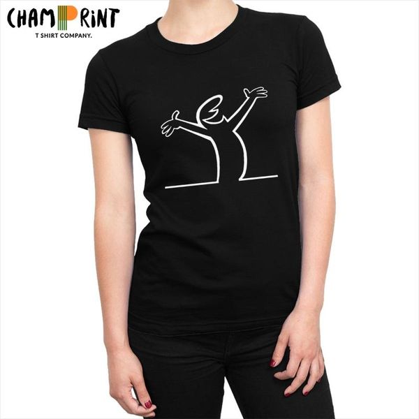 

women's t-shirt la linea women t shirts tees aesthetic cotton t-shirts for female round neck short sleeve gothic clothing printed graph, White