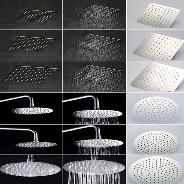 

bath accessory set glorystar 10 inch 304 stainless steel spray shower head ultra-thin square high-quality