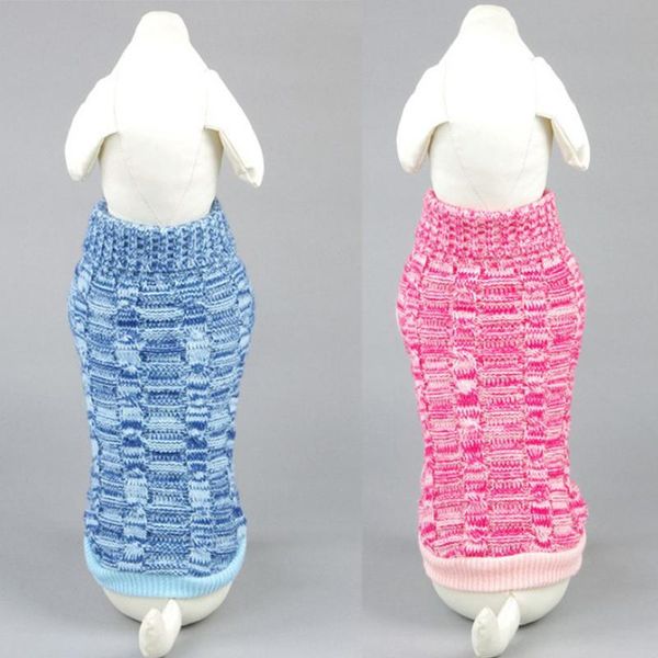 

dog apparel 2021 cotton knitting crochet clothes for dachshunds solid pullover christmas sweater small dogs winter coat