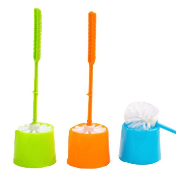 

bath accessory set creative toilet brush thick plastic long handle bathroom cleaning with holder base for home el