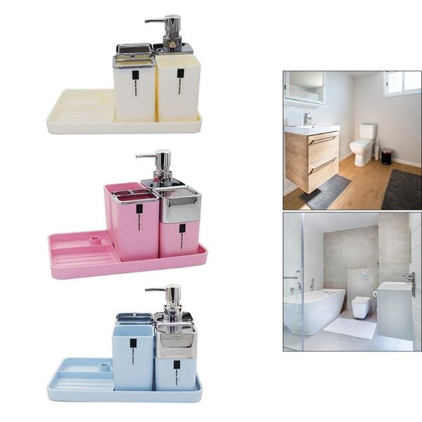 

premium 5 pcs bathroom accessories set complete el apartment essentials toothbrush holder bath accessory