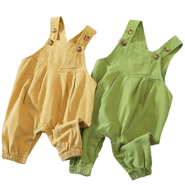 

1-3yrs autumn spring jumpsuit for kids pants toddler girl baby boy romper overalls 210417, Blue