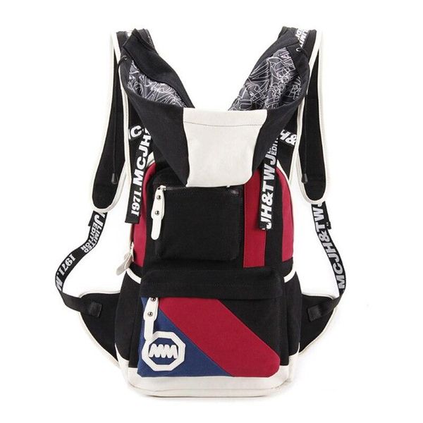 

backpack men 2021 fashion casual women travel bag backpacks with hood hat rucksack teenage student school bags