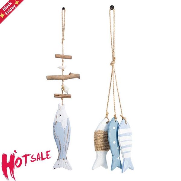 

natural wooden fish wall hanging ornament coastal beach wood decoration for home dÃ©cor novelty items