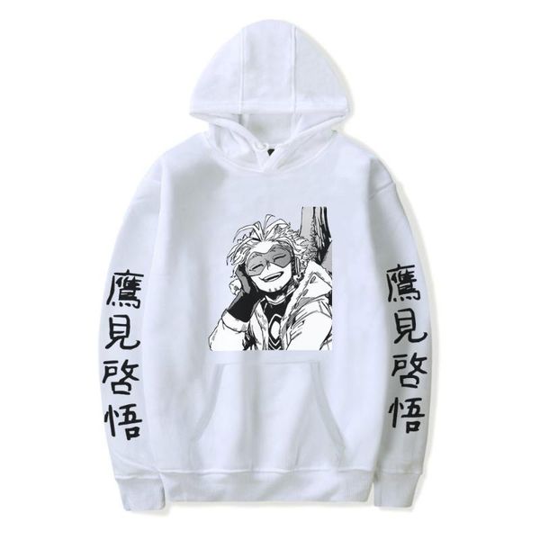 

men's hoodies & sweatshirts anime hoodie hawks my hero academia men women keigo takami streetwear boys/girls casual clothing, Black