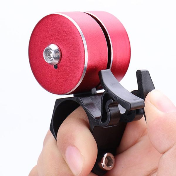 

bike horns 120db outdoors loud sound aluminum alloy with double click horn cycling resounding alarm bicycle bell hand dial safety