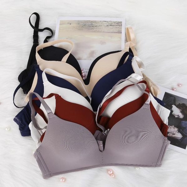 

bras comfortable lightweight bra without rims and breathable underwear push open (3/4 cup) adjustment strap, Red;black