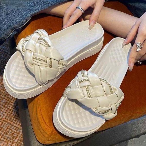 

casual beach summer ladies sandals open toe fashion slippers women's flip flops shoes woman, Black