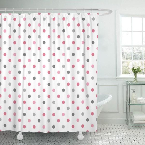 

shower curtains pink abstract polka dot pattern baby candy cartoon circle curtain waterproof polyester fabric 60 x 72 inches with hooks