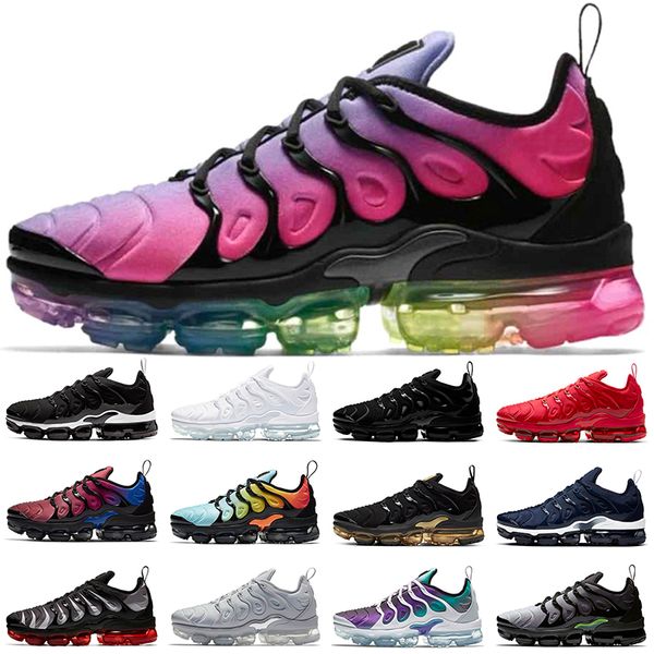 

tn plus running shoes men women triple white black dmp hyper violet blue grape mens trainer sports sneakers online sale