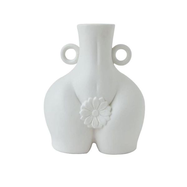 

vases nordic ceramics vase big buflower abstract human body shaped arts flower pot modern simple office home living room decor