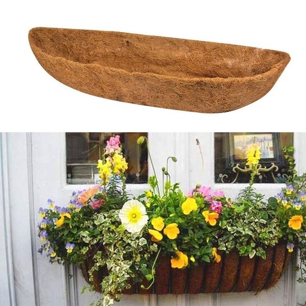 

storage baskets 1pc natural coconuts fiber coir mat manger liner flower basket hanging planter inserts replacement for pot