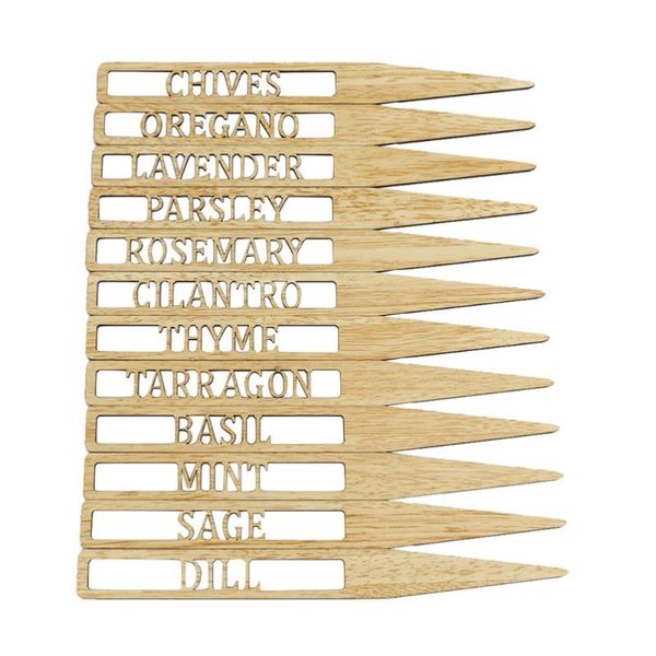 

garden decorations 12pcs wooden plant labels reusable gardening decorative tags