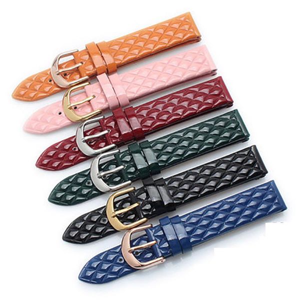 

watch bands watchband genuine leather strap for folli 14mm 16mm with pins buckles bracelet, Black;brown