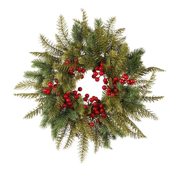 

decorative flowers & wreaths 1pc simulated red berry garlands christmas flower party decors front door wall hanging for wedding home decor