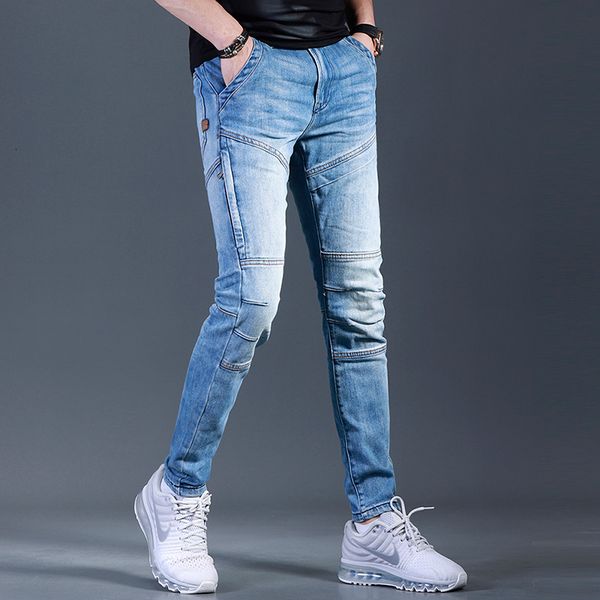 

men's jeans amended male designer of spring denim brem pants 2ryj, Blue