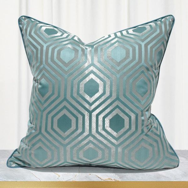 

geometric cushion cover 45x45 decorative luxury throw pillow covers for el livingroom sofa pullow case blue cushion/decorative