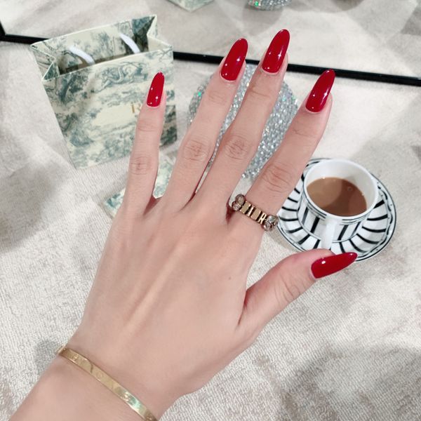 

couple rings family / di old brass amond letter multi layer index finger middle versatile fashion female, Silver