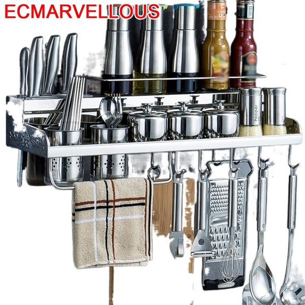 

de cosina almacenaje organization fridge organizer especias organizador stainless steel cuisine cocina cozinha kitchen rack storage &