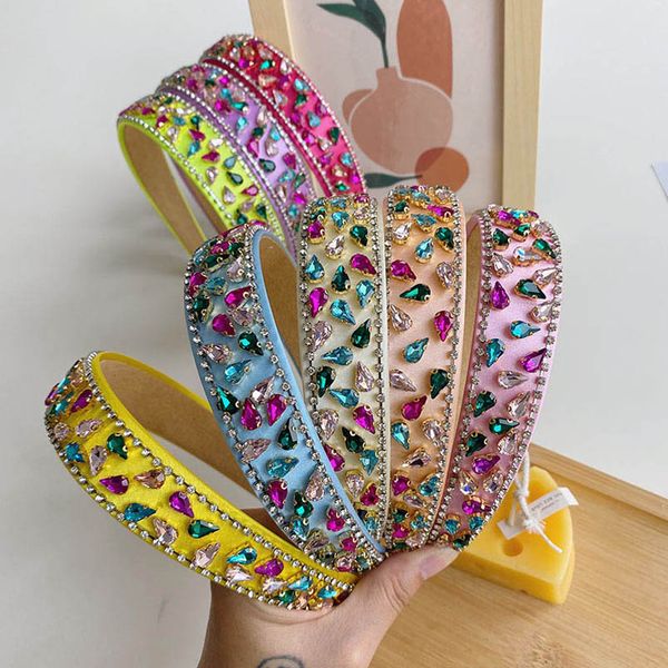 

teenage girls hair accessories stickscrystal kids headbands diamond children headpiece accessory fashion b7882, Slivery;white