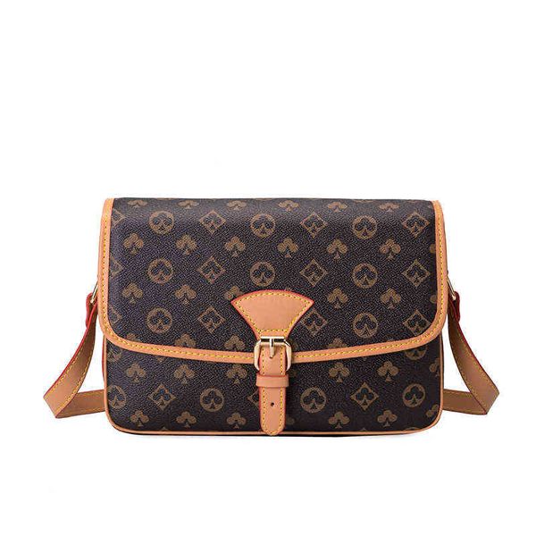 

womens bag european and american fashion wild printed single shoulder messenger bag female large capacity small square