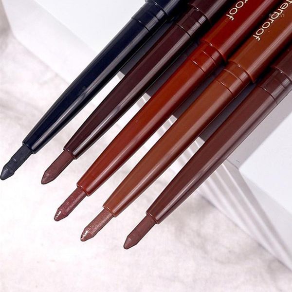 

waterproof long-lasting gel eyeliner pencil easy to wear smudge-proof cosmetic beauty makeup black red brown1