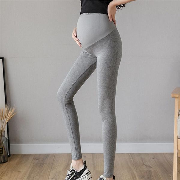 

women's leggings pregnant summer three-point belly lift pants seamless simple solid color comfortable safety anti-empty, Black