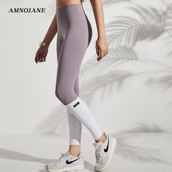 

yoga outfit sport legging women fitness leggings workout girls pants high waist push up tights contrast color gym clothes