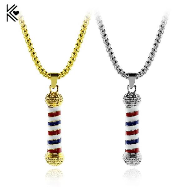 

pendant necklaces out bling music necklace microphone men women gold color crystal jewelry accessories hip hop rock for friend, Silver