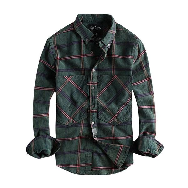 

men's casual shirts japanese harajuku super big pocket button up plaid shirt for men urban boys streetwear down long sleeve, White;black