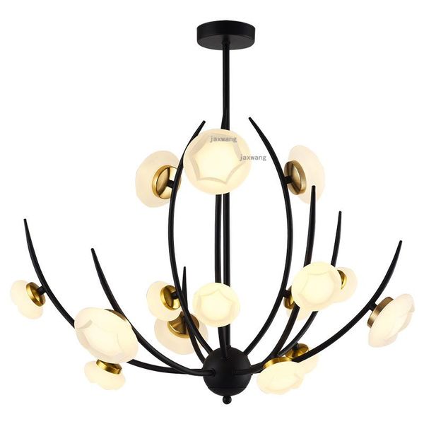 

chandeliers nordic lustre decor hanglamp kitchen luminaires bedroom glass ceiling chandelier american restaurant led loft
