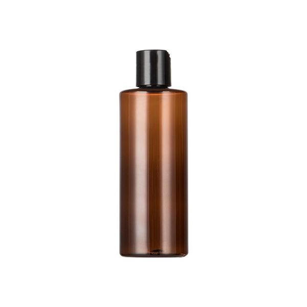 

30pcs 250ml amber pet disco cover bottle, brown/clear/white empty travel shampoo shower gel liquid soap bottle container storage bottles