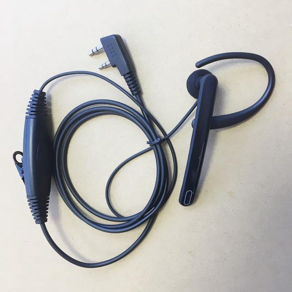 

walkie talkie fashion cool ear bar earhook headphone k plug 2 pin big pfor baofeng wouxun puxing linton tyt etc talie