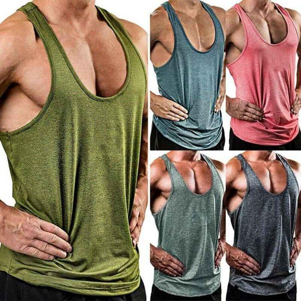 

men' tank mens sleeveless workout bodybuilding gym sport t-shirt, White;black