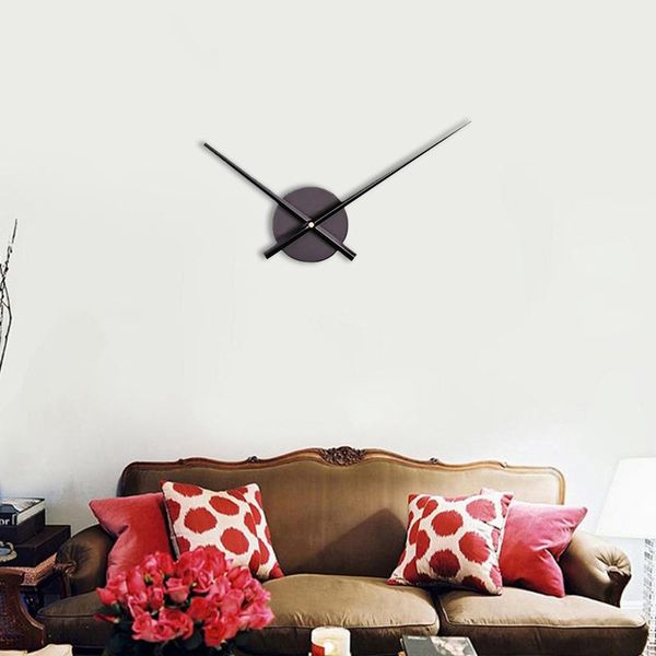 

wall clocks metal clock dial pointer diy watch silent scanning second movement creative home