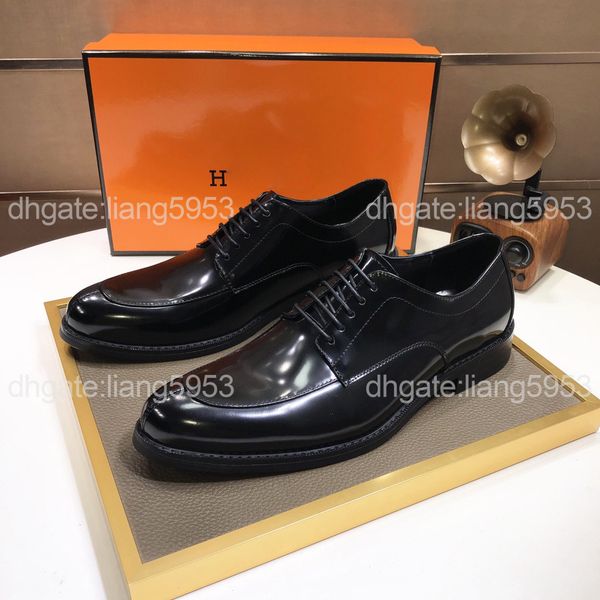 

casual shoes matte leather platform handmade chaussures mens designers dress gen uine metal snap peas wedding classic fashion big size loafe, Black
