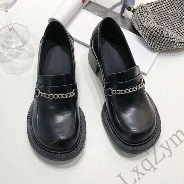

dress shoes 2021 business casual single for lady round toe oxfords crystal beading strap slip-on women loafers shiny black leather