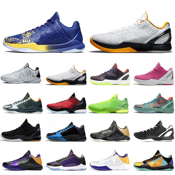 

mamba basketball shoes men 5 protro what if chaos prelude 6 protro grinchl white mens outdoor sports trainers sneakers lakers laker, White;red