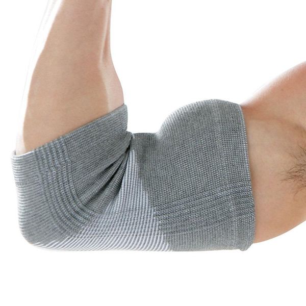 

elbow & knee pads single breathable sweat-absorbent bamboo charcoal basketball tennis badminton sports arm guard, Black;gray