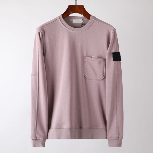 

cptoney astone is lan d men's hoodies & sweatshirts designer pure color armbands chest pocket, Black