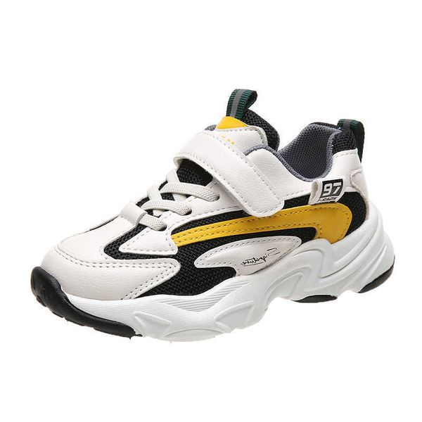 

children sports shoes boys 2021 autumn new korean girls mesh breathable soft bottom running casual sneakers fashion 26-36 g1025, Black;red