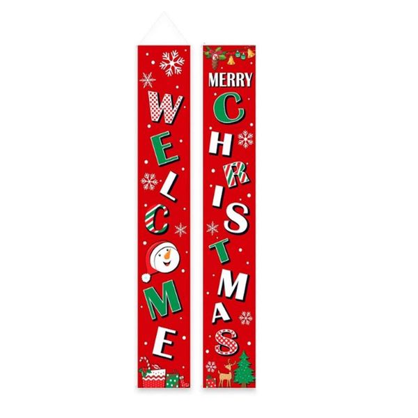 

party decoration christmas couplet holiday door banner outdoor hanging flag